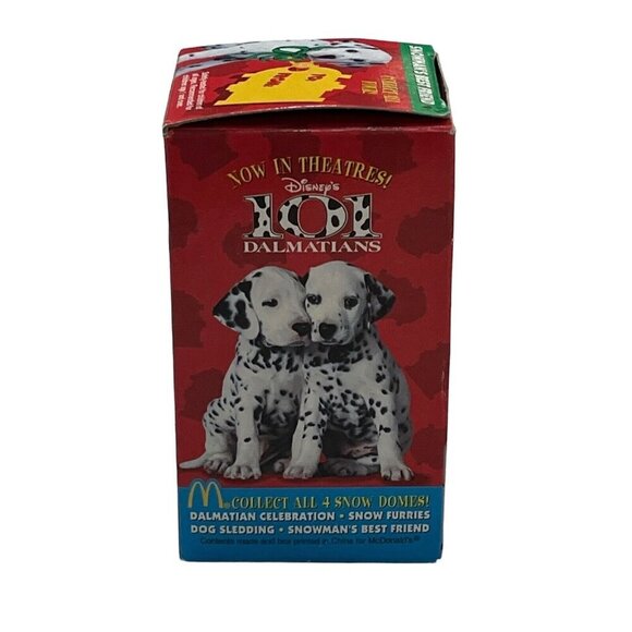 McDonalds Disney 101 Dalmations Snow Dome Globe Snowman's‎ Best Friend 1996 NOS - Picture 2 of 7